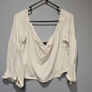 Elegant Cream Women's Top